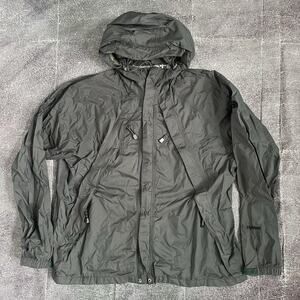 Men's Vintage 90's The North Face Gray Hooded Packable Windbreaker Jacket Sz XL